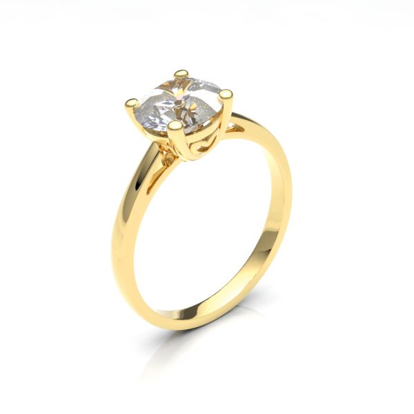 anillo compromiso oro amarillo